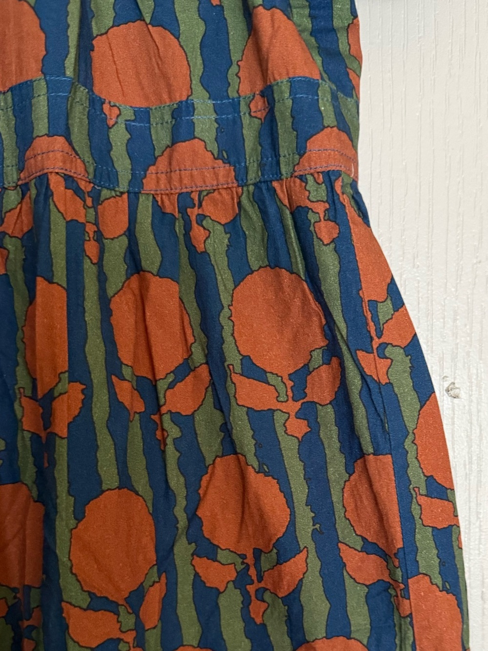 Oliphant Cognac Istanbul Pintuck puff sleeve Dress - Picture 4 of 6